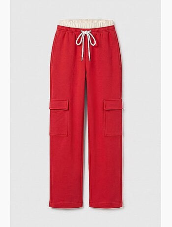 Pantalon de jogging en mélange de coton tommy
