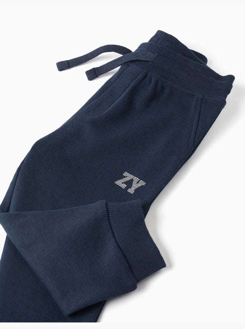 Pantalon de jogging en molleton avec cordon de serrage et imprimé - Kiabi