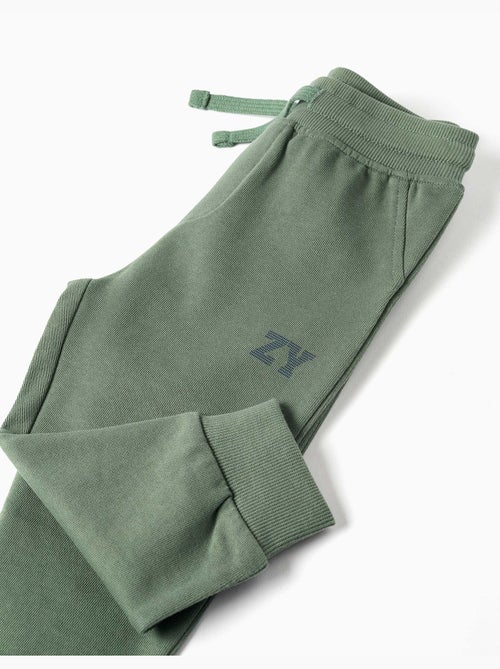 Pantalon de jogging en molleton avec cordon de serrage et imprimé - Kiabi