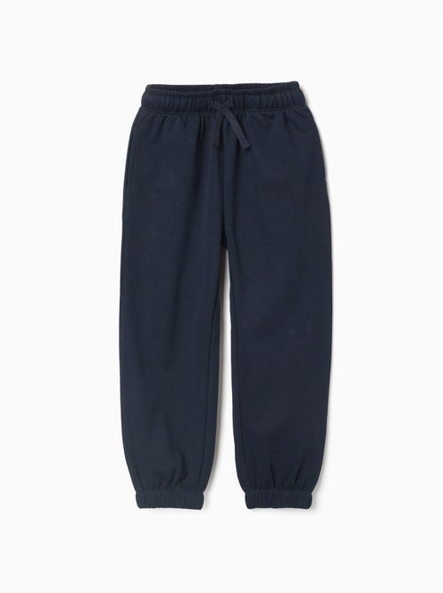 Pantalon de jogging en molleton avec cordon de serrage et poches - Kiabi