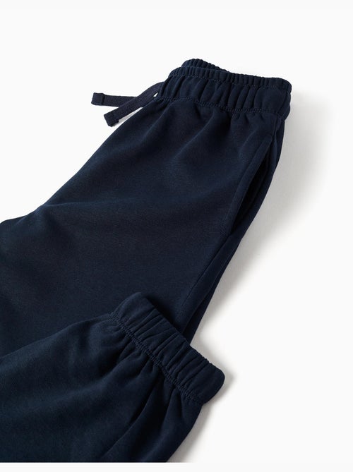 Pantalon de jogging en molleton avec cordon de serrage et poches - Kiabi