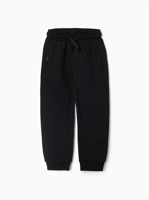 Pantalon de jogging en molleton avec cordon de serrage et poches - Kiabi Pantalon de jogging en molleton avec cordon de serrage et poches - Kiabi