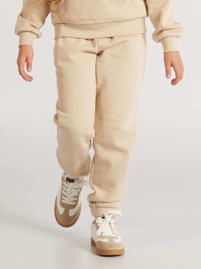 Pantalon de jogging en molleton Beige - Kiabi