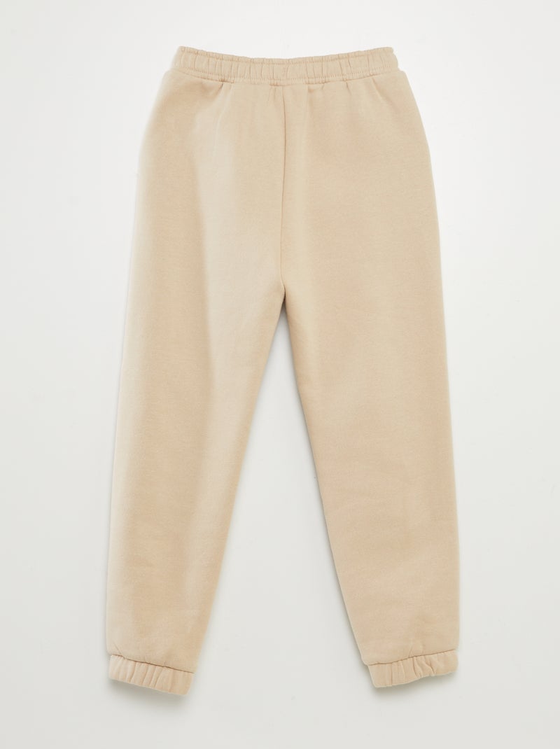 Pantalon de jogging en molleton Beige - Kiabi