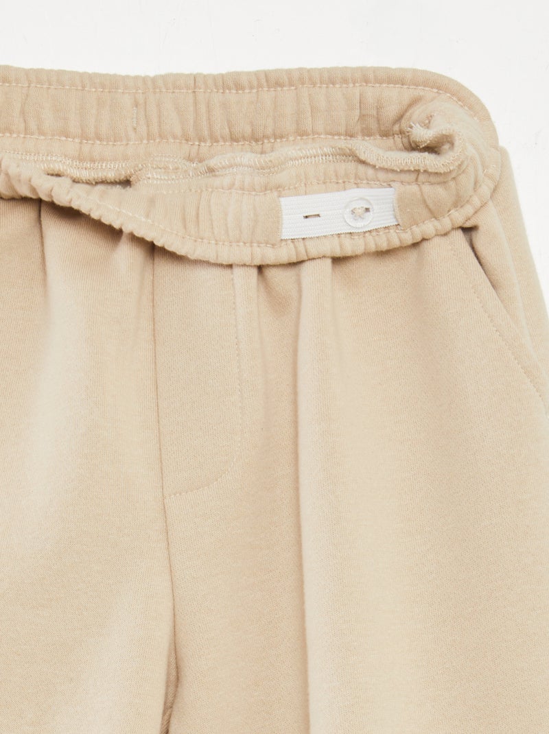 Pantalon de jogging en molleton Beige - Kiabi