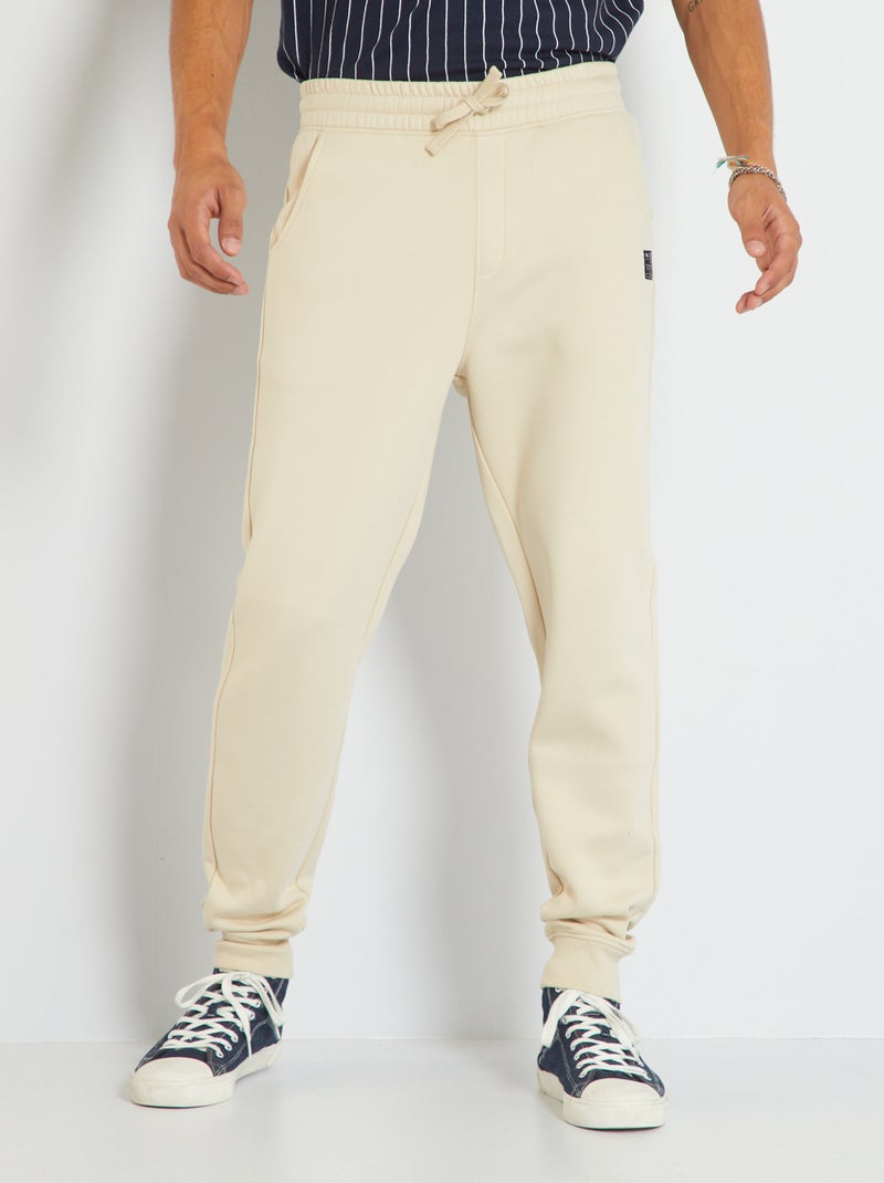 Pantalon de jogging en molleton Beige - Kiabi