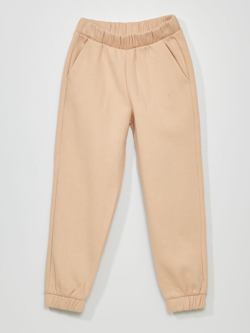 Pantalon de jogging en molleton Beige - Kiabi