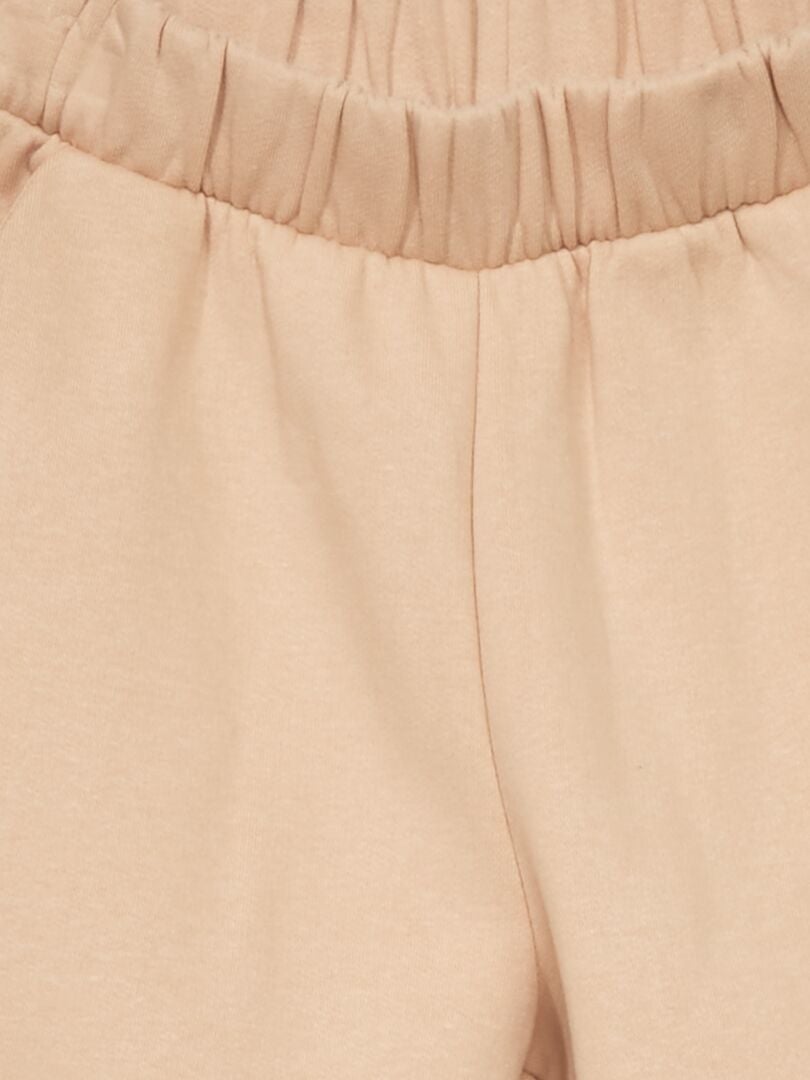 Pantalon de jogging en molleton Beige - Kiabi