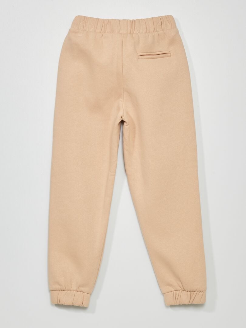 Pantalon de jogging en molleton Beige - Kiabi