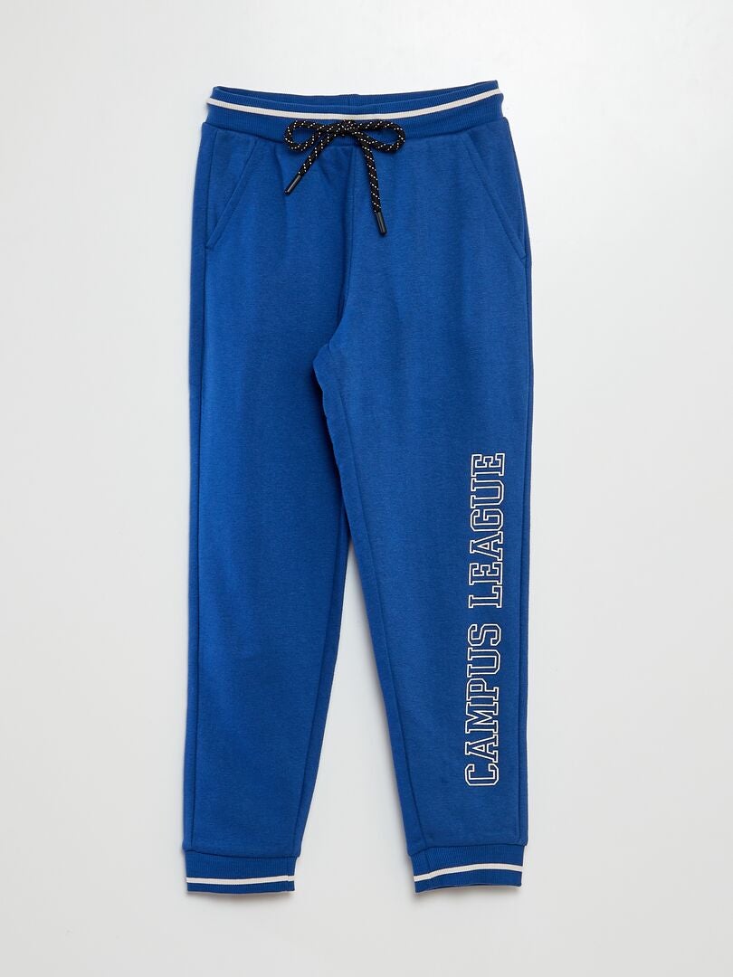 Pantalon de jogging en molleton Bleu - Kiabi