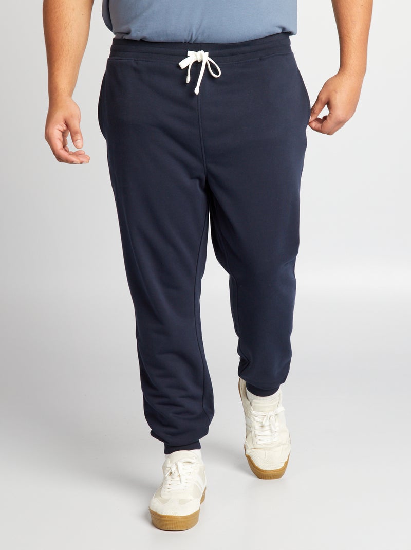 Pantalon de jogging en molleton Bleu marine - Kiabi