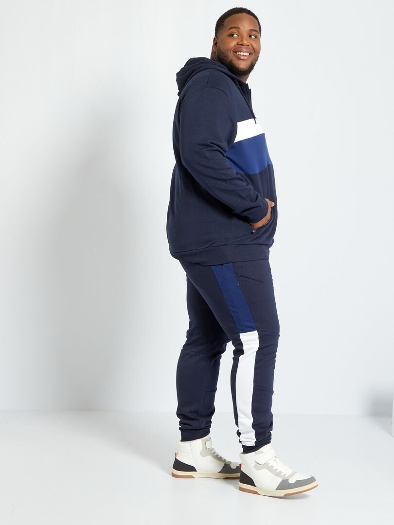 Pantalon de jogging en molleton Bleu marine - Kiabi