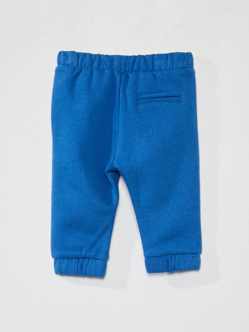 Pantalon de jogging en molleton bleu saphir - Kiabi