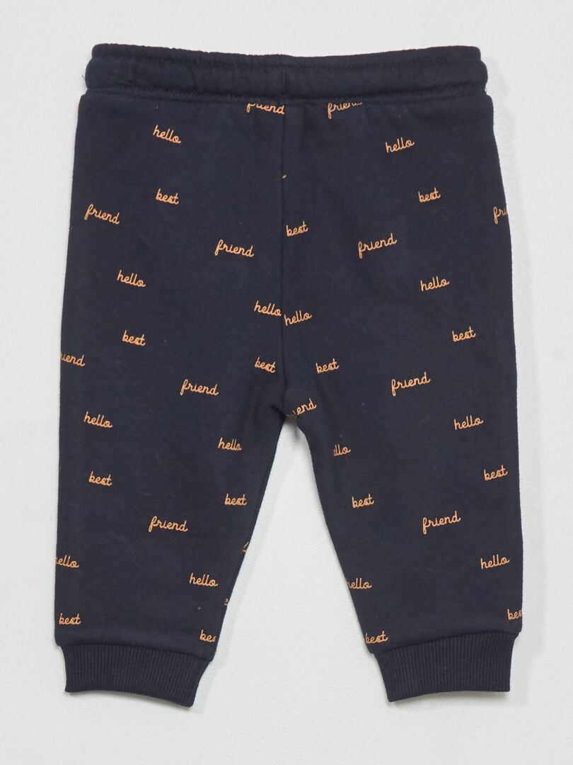 Pantalon de jogging en molleton Bleu - Kiabi