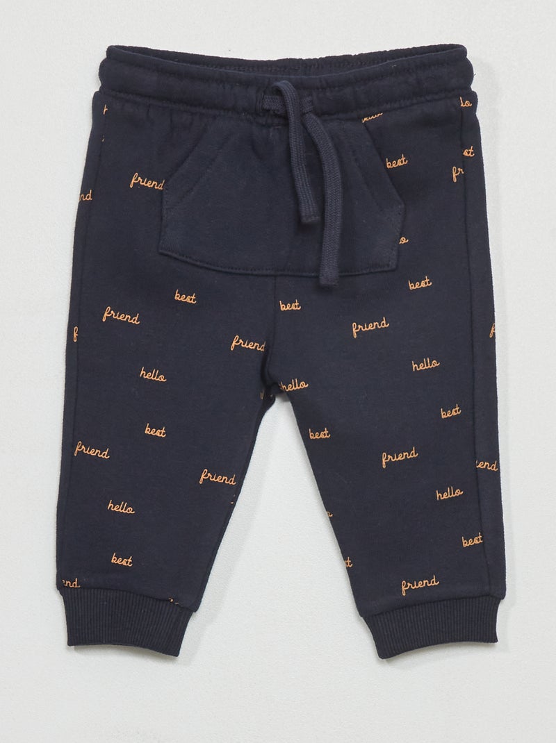 Pantalon de jogging en molleton Bleu - Kiabi