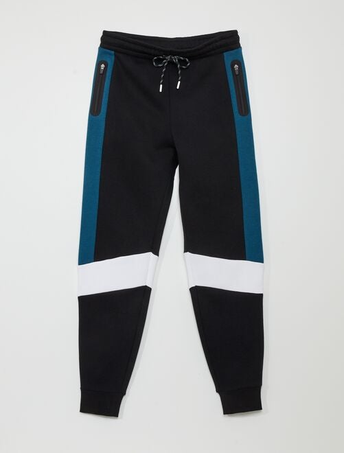 Pantalon de jogging en molleton color-block - Kiabi