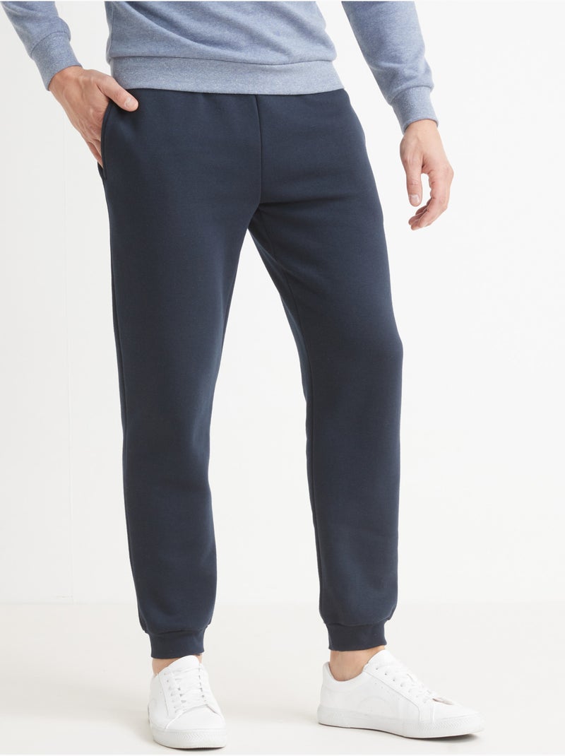 Pantalon de jogging en molleton gratté - DAXON Bleu marine - Kiabi