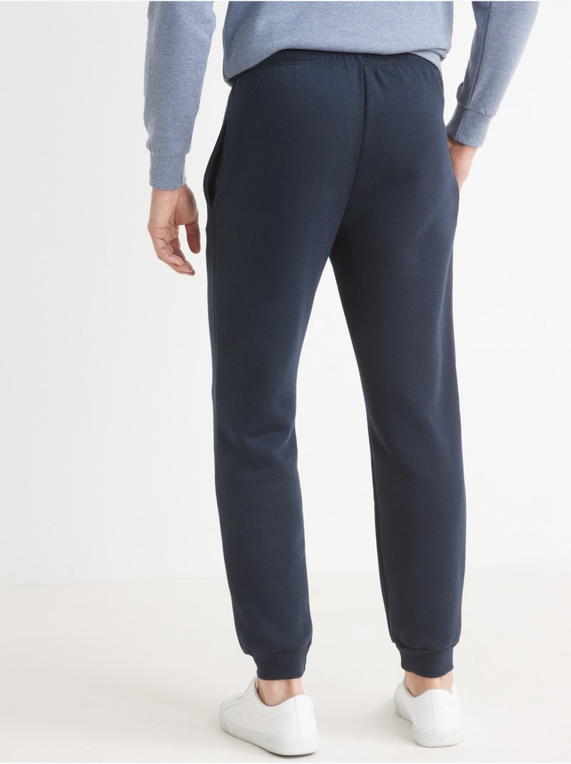 Pantalon de jogging en molleton gratté - DAXON Bleu marine - Kiabi