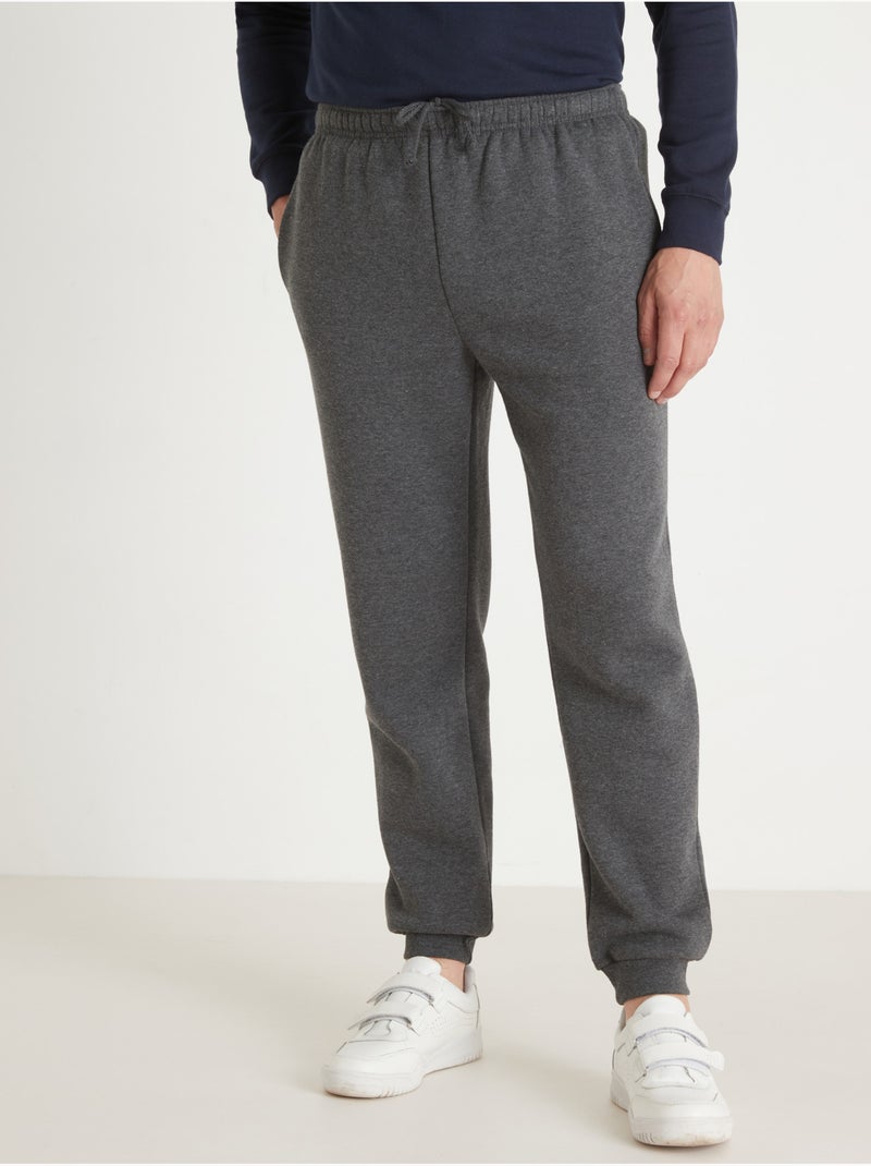 Pantalon de jogging en molleton gratté - DAXON gris anthracite - Kiabi
