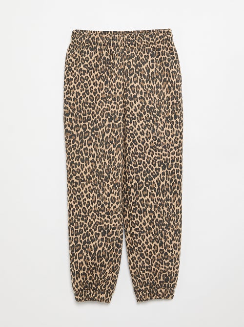 Pantalon de jogging en molleton gratté - Kiabi