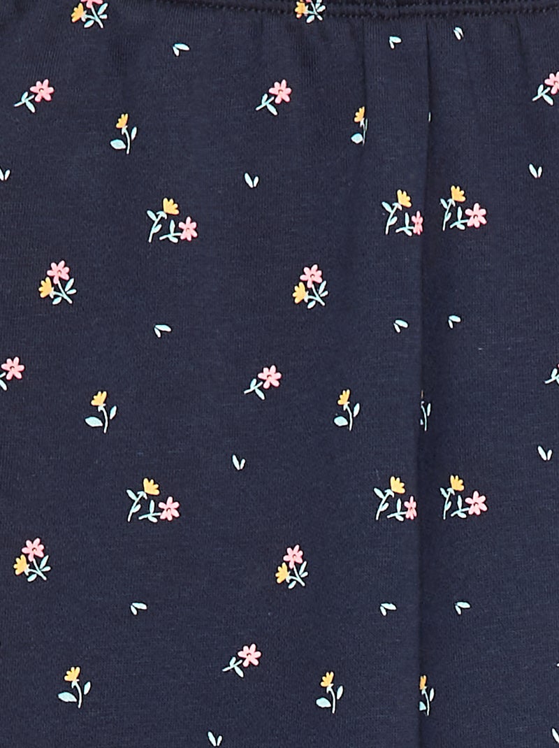 Pantalon de jogging en molleton gratté Bleu - Kiabi