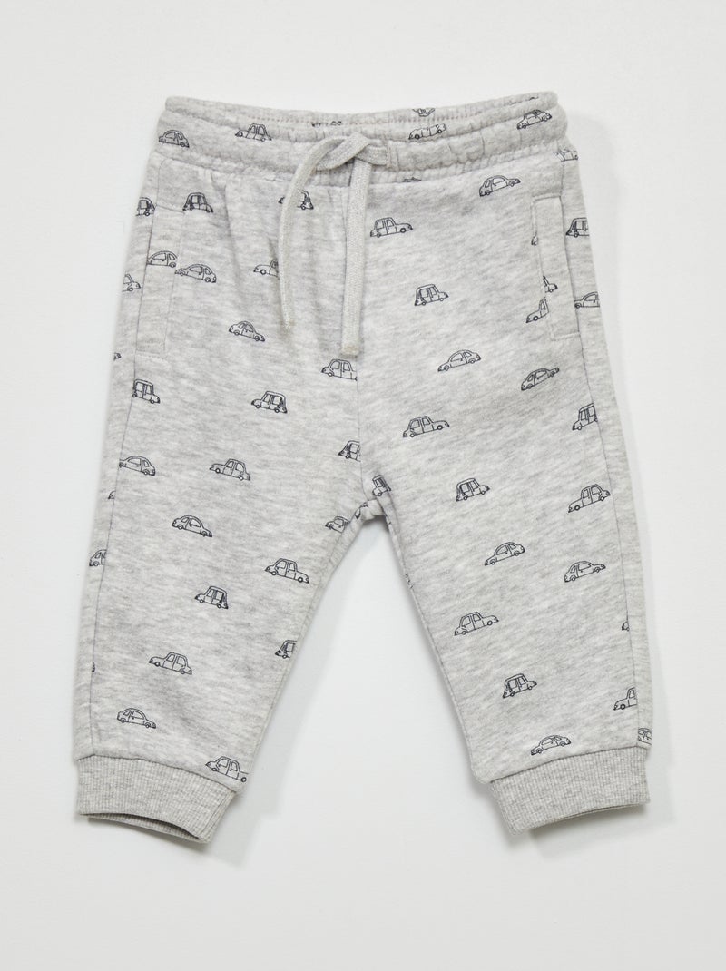 Pantalon de jogging en molleton Gris - Kiabi