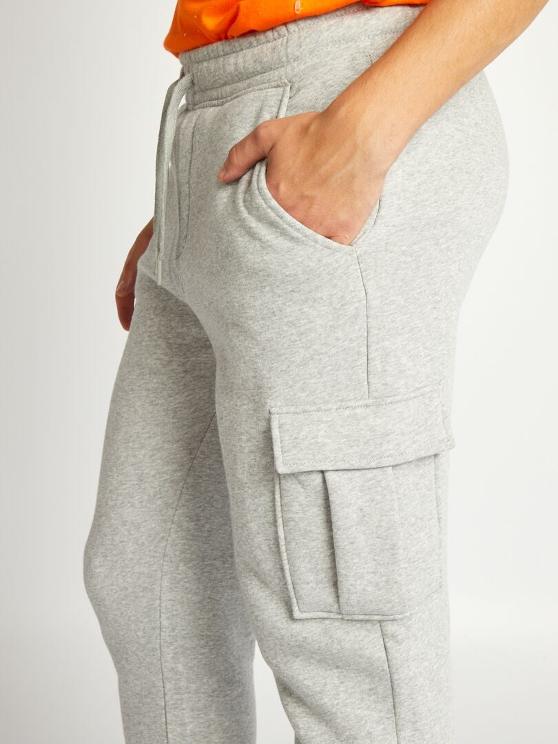 Pantalon de jogging en molleton gris anthracite La Redoute