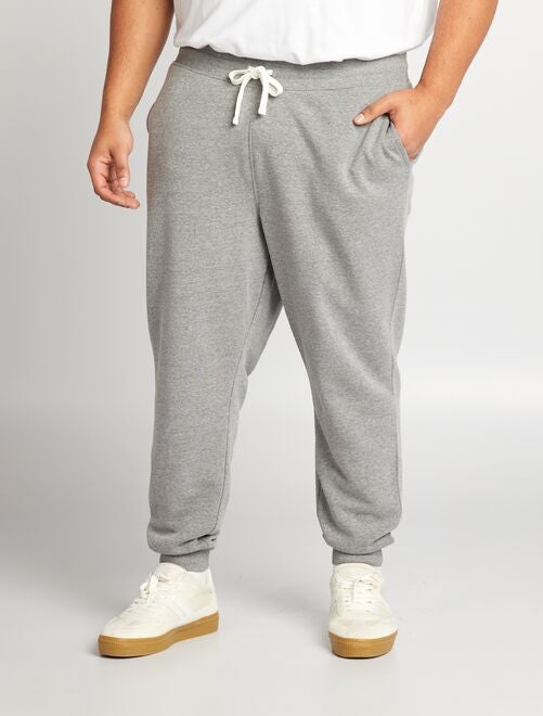 Pantalon jogging piqué - gris clair - Kiabi - 17.00€