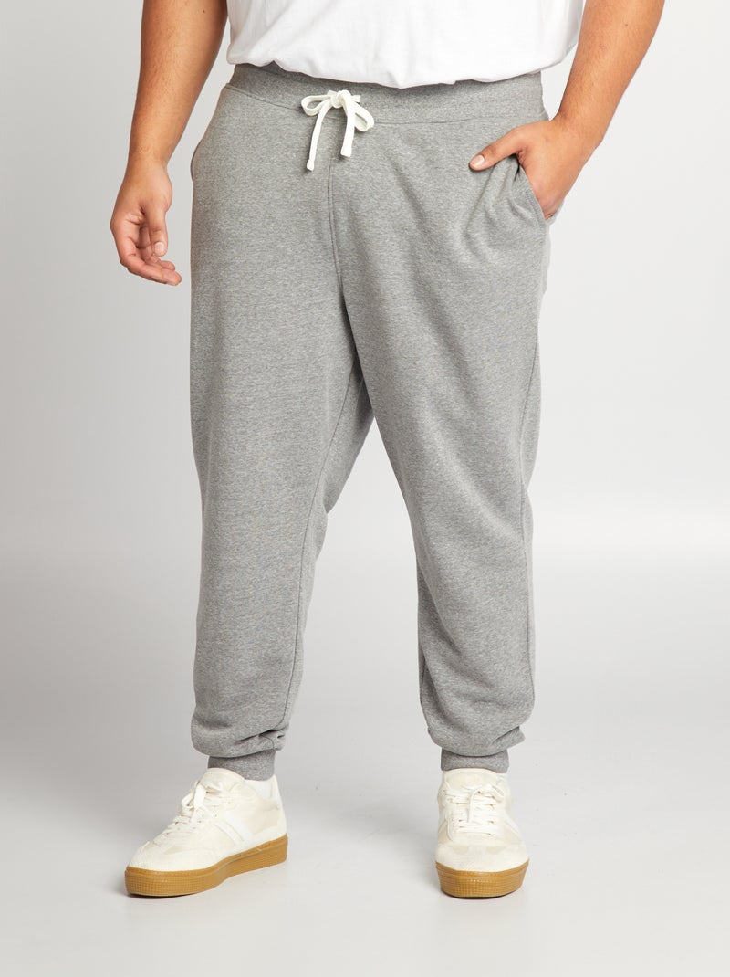 Pantalon de jogging en molleton Gris - Kiabi