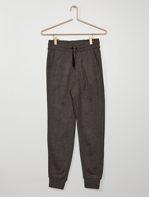 Pantalon de jogging en molleton                                                                             gris chiné foncé 
