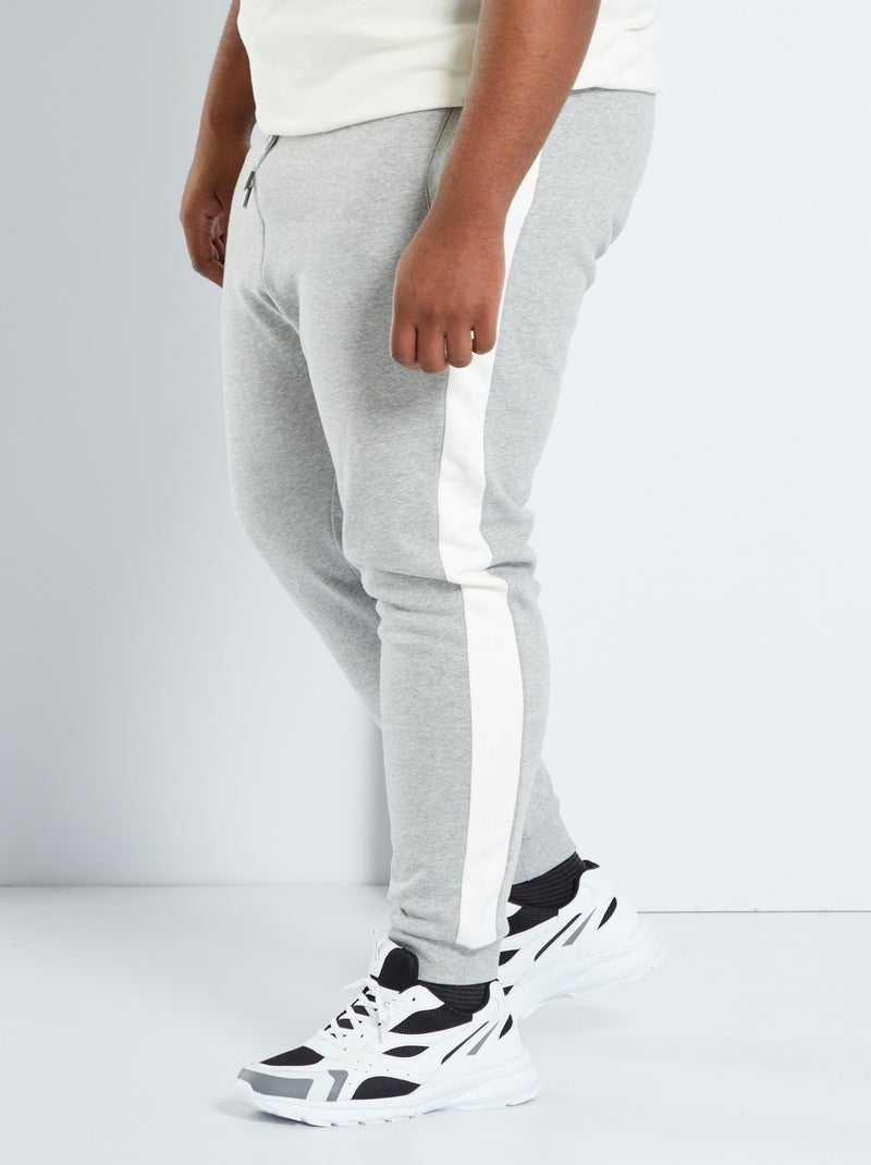 Pantalon de jogging en molleton gris - Kiabi