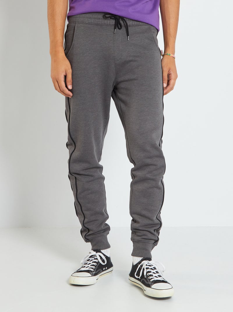 Pantalon de jogging en molleton Gris - Kiabi