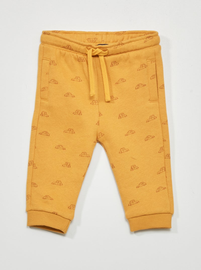 Pantalon de jogging en molleton Jaune - Kiabi