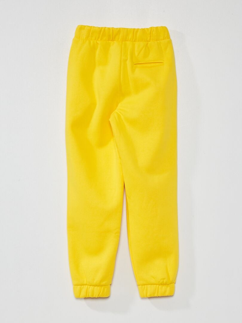 Pantalon de jogging en molleton Jaune - Kiabi