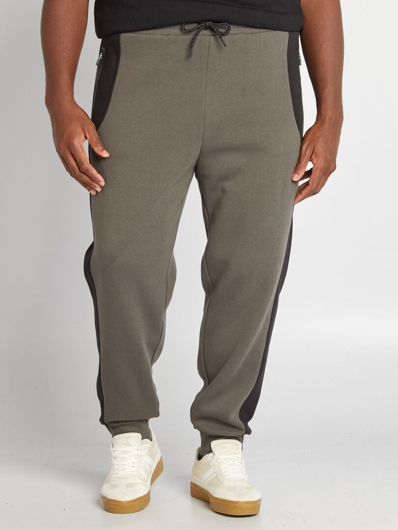 Pantalon de jogging en molleton Kaki - Kiabi