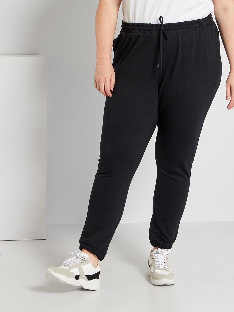 Pantalon de jogging en molleton - noir - Kiabi - 12.00€