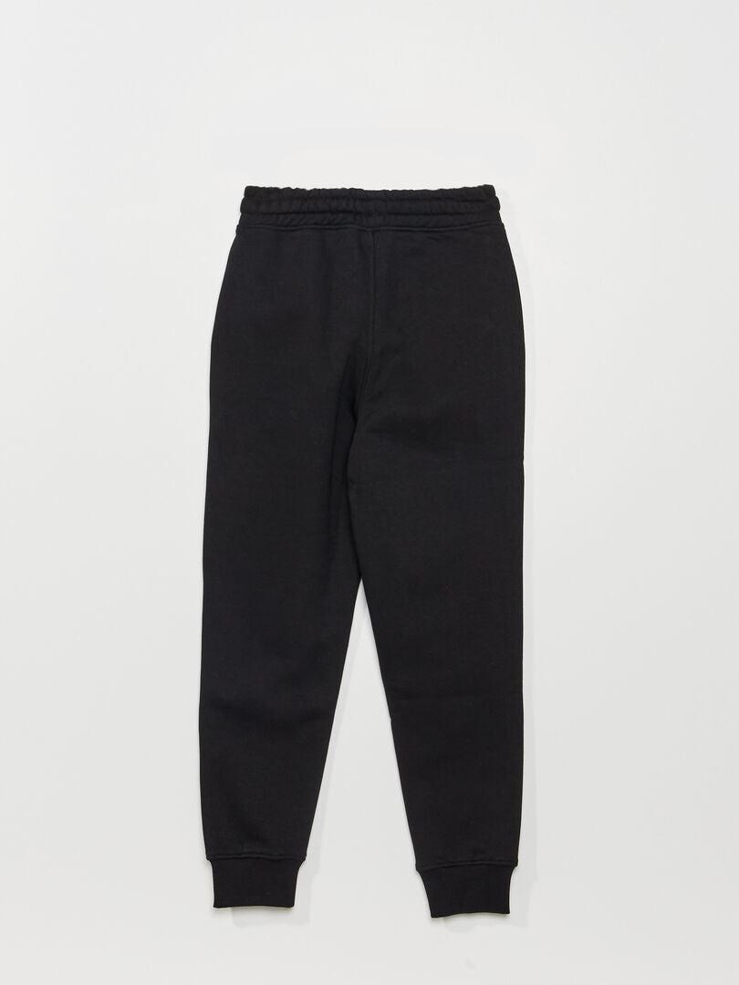 Pantalon de jogging en molleton Noir - Kiabi