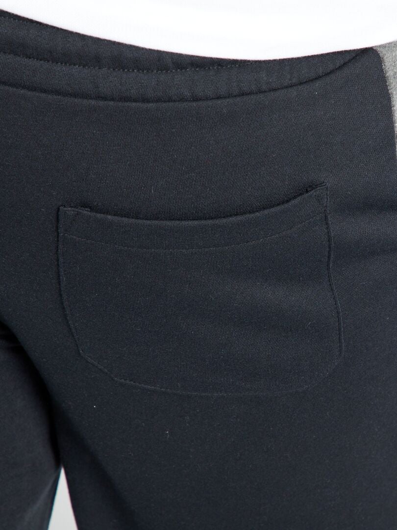 Pantalon de jogging en molleton noir - Kiabi