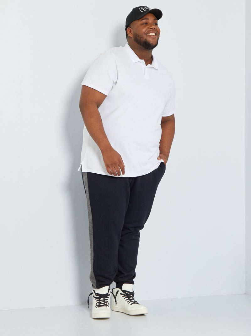 Pantalon de jogging en molleton noir - Kiabi
