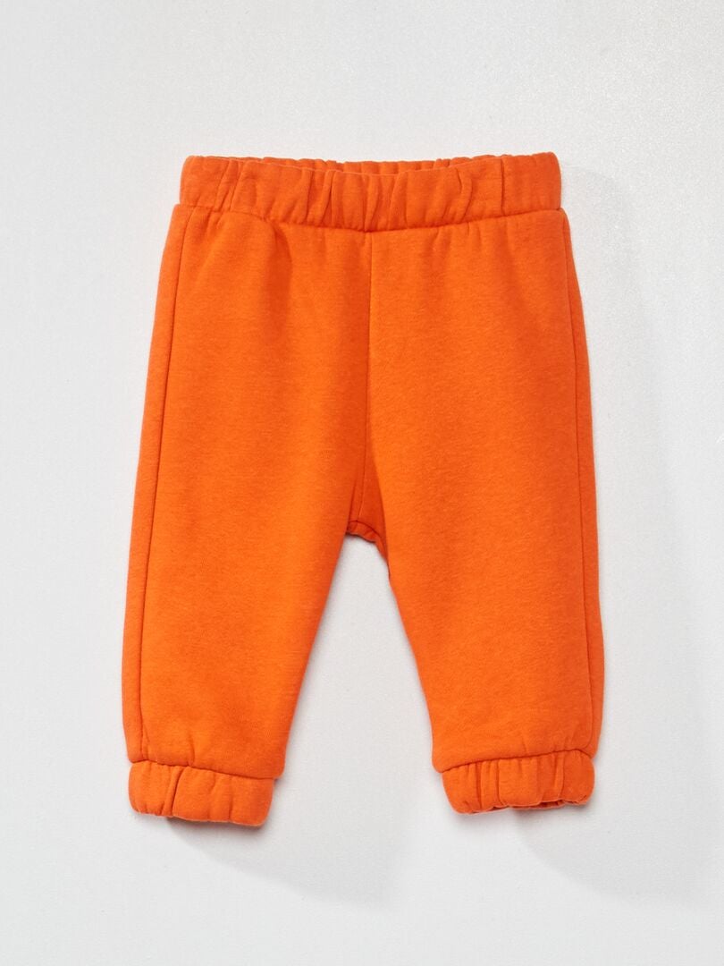 Pantalon de jogging en molleton ORANGE - Kiabi