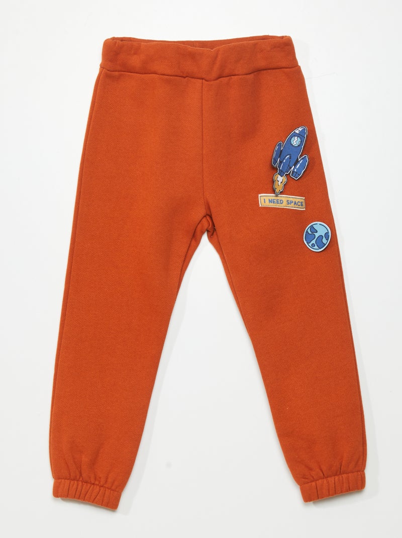 Pantalon de jogging en molleton Terracotta - Kiabi