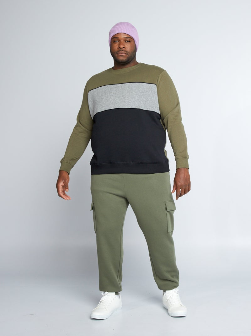 Pantalon de jogging en molleton Vert - Kiabi
