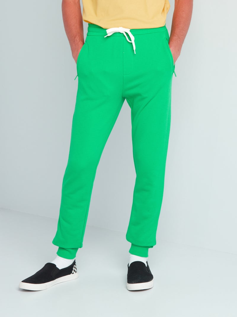 Pantalon de jogging en molleton Vert - Kiabi
