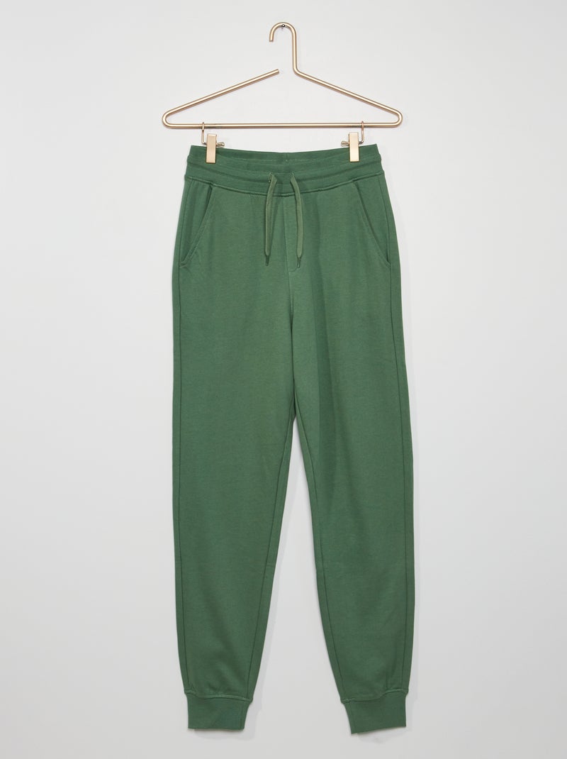 Pantalon de jogging en molleton vert - Kiabi