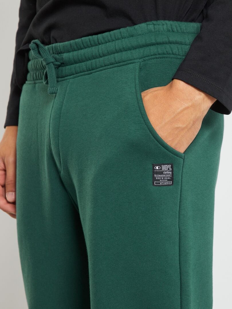 Pantalon de jogging en molleton Vert - Kiabi
