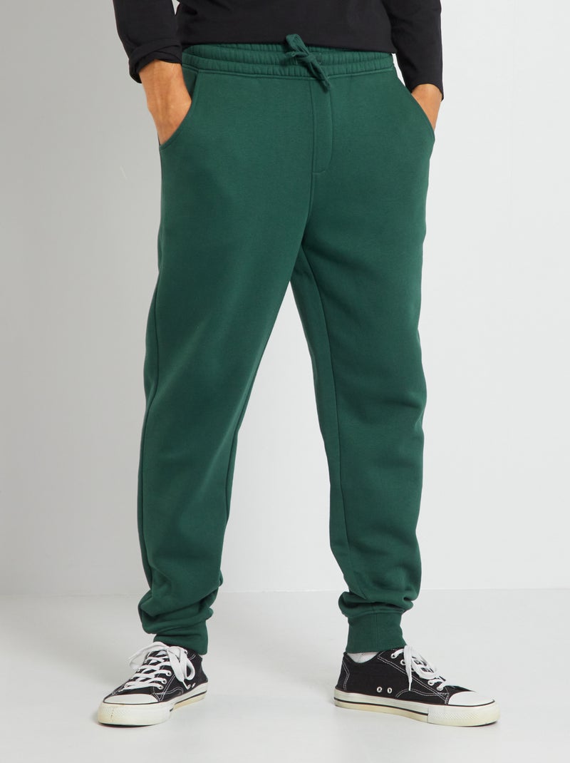 Pantalon de jogging en molleton Vert - Kiabi