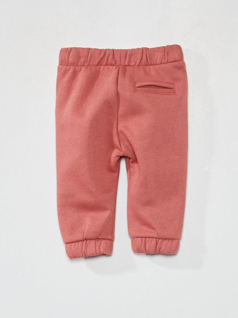 Pantalon de jogging en molleton Vieux rose - Kiabi