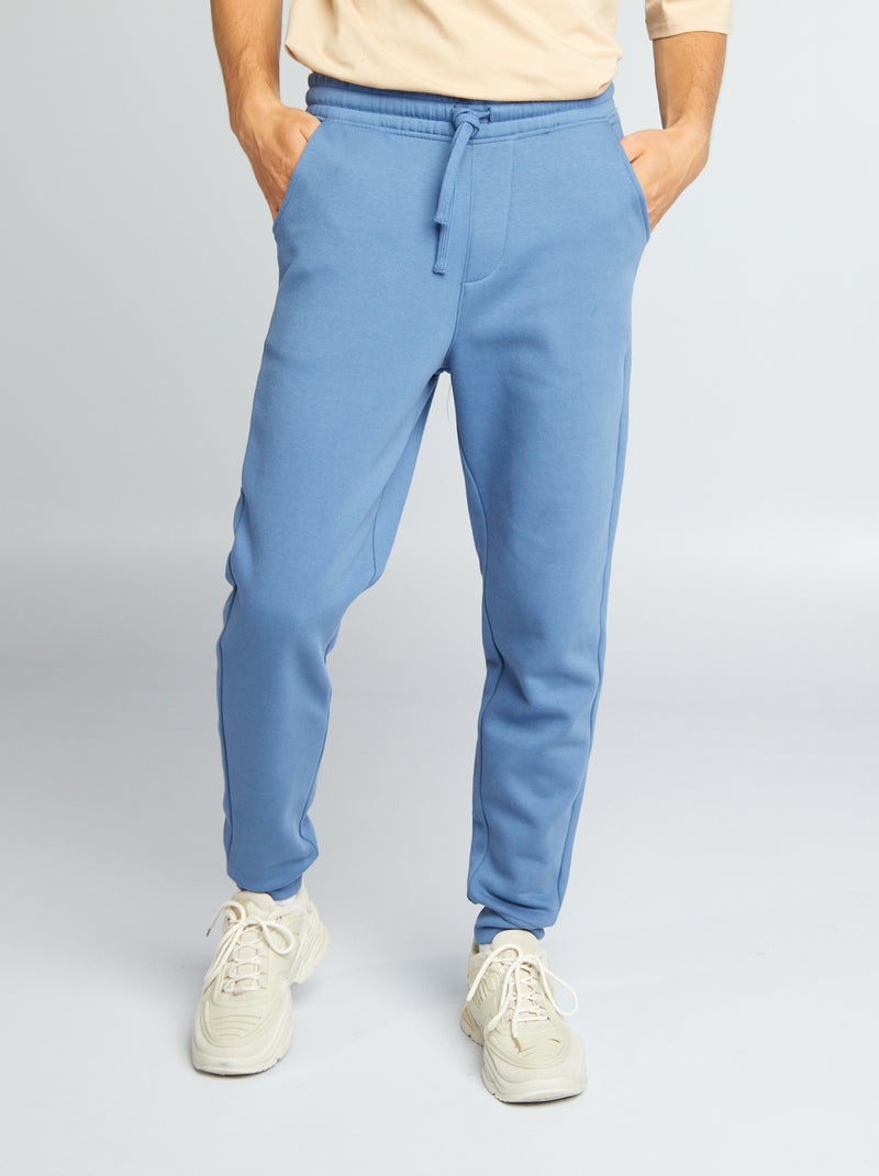 Pantalon de jogging en molletonn BLEU - Kiabi