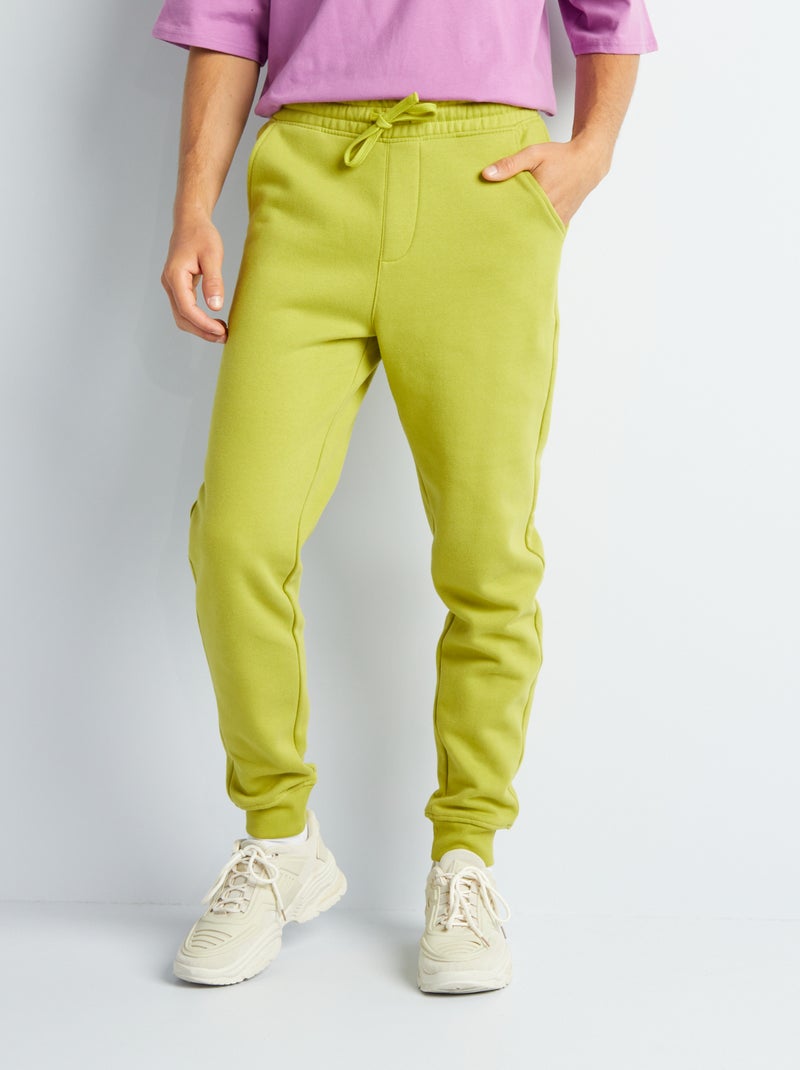 Pantalon de jogging en molletonn KAKI - Kiabi