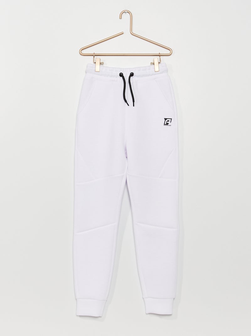 Pantalon de jogging en néoprène Blanc - Kiabi
